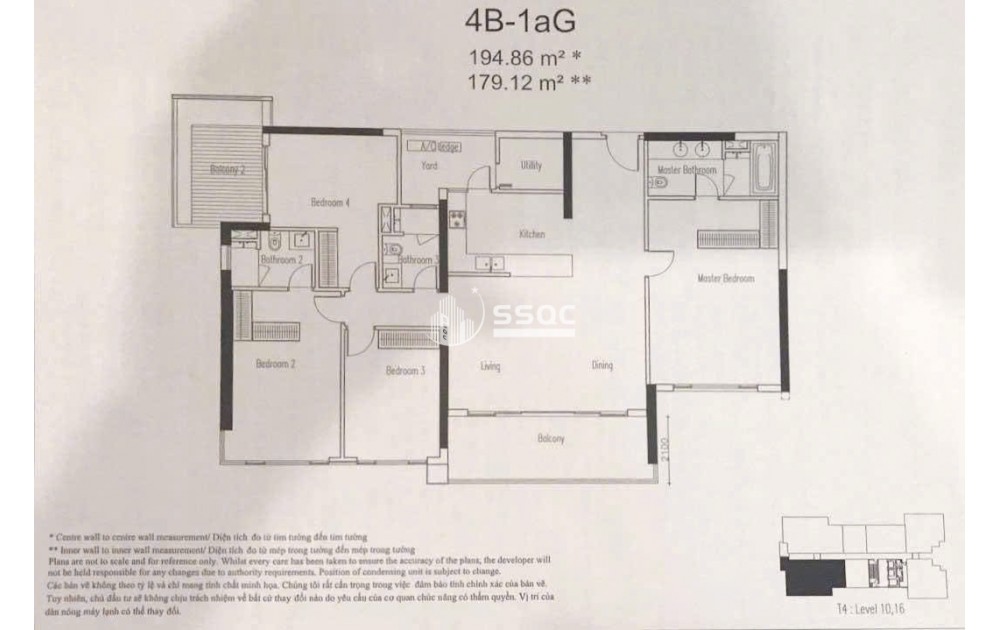 BÁN CĂN HỘ ESTELLA HEIGHTS GIÁ 32 TỶ - 4 PHÒNG NGỦ - 195M2, XÁCH VALI VÀO Ở