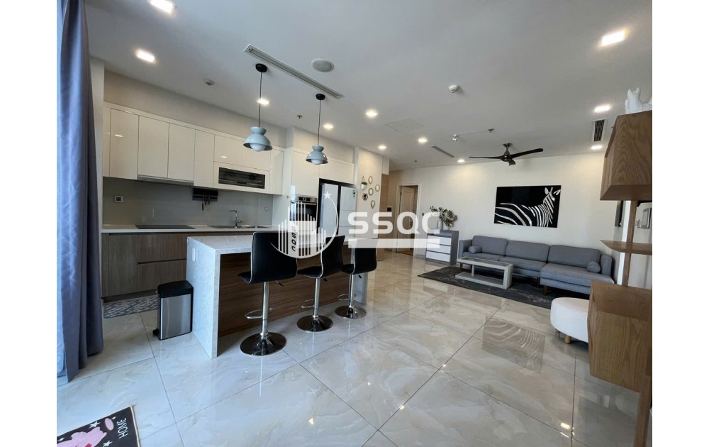 CĂN HỘ VINHOMES BA SON CHO THUÊ, GIÁ 57.91 TRIỆU - 3 PHÒNG NGỦ 101M2, FULL NỘI THẤT CAO CẤP