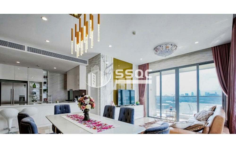 CĂN HỘ ĐẢO KIM CƯƠNG CHO THUÊ, GIÁ: 52.65 TRIỆU - 3 PHÒNG NGỦ - 117M2, FULL NỘI THẤT CAO CẤP