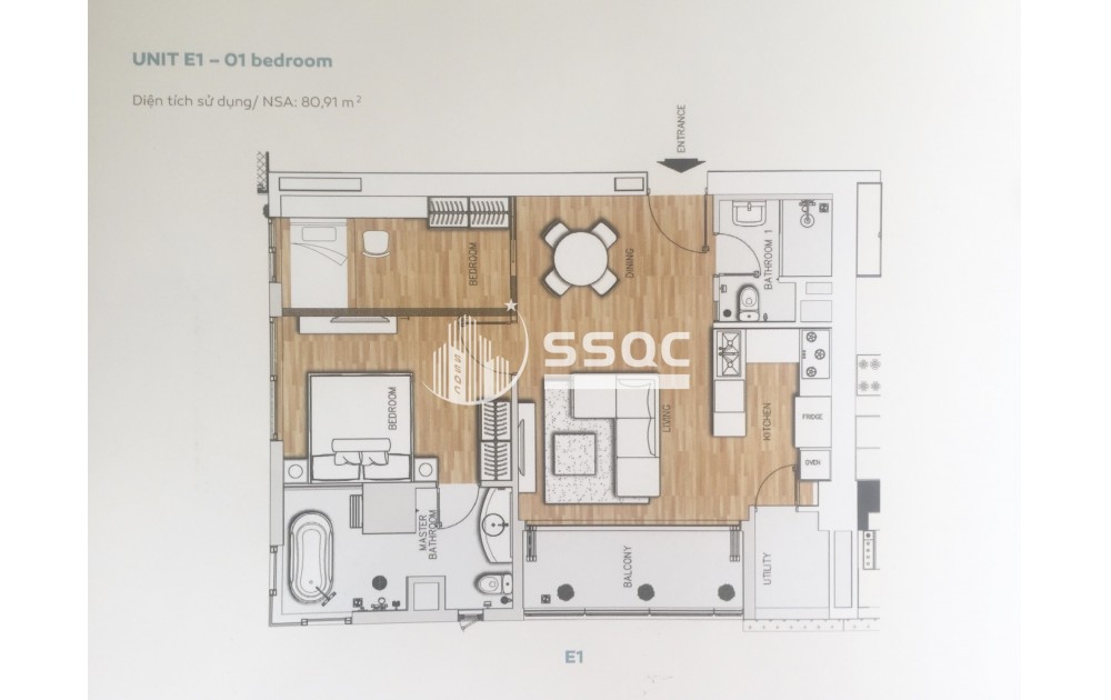 XÁCH VALI VÀO Ở CĂN HỘ ĐẢO KIM CƯƠNG, GIÁ 6.39 TỶ, 53 M2 - 1 PHÒNG NGỦ