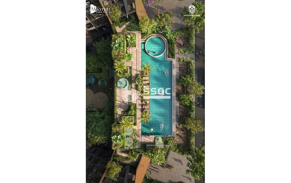 BÁN CĂN HỘ MASTERI PARK PLACE 1 PHÒNG NGỦ DIỆN TÍCH 55.5M2 GIÁ GỐC TỪ CHỦ ĐẦU TƯ 6.55 TỶ