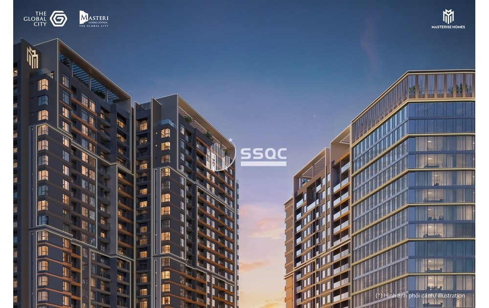 BÁN CĂN HỘ MASTERI COSMO CENTRAL 1PHONG NGU 46.7M2 TỪ CHỦ ĐẦU TƯ GIÁ TỐT 5.79 TỶ