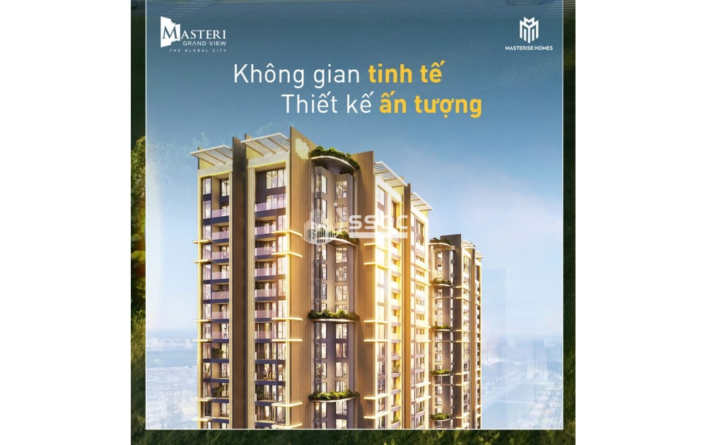 BÁN CĂN HỘ MASTERI GRAND VIEW 4 PHÒNG NGỦ 128.8M2 GIÁ GỐC TỪ CHỦ ĐẦU TƯ 21.6 TỶ