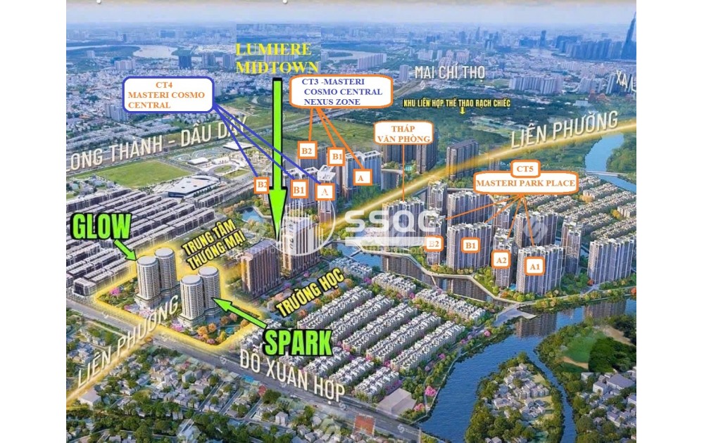 BÁN CĂN HỘ 2PN – MASTERI PARK PLACE – THE GLOBAL CITY