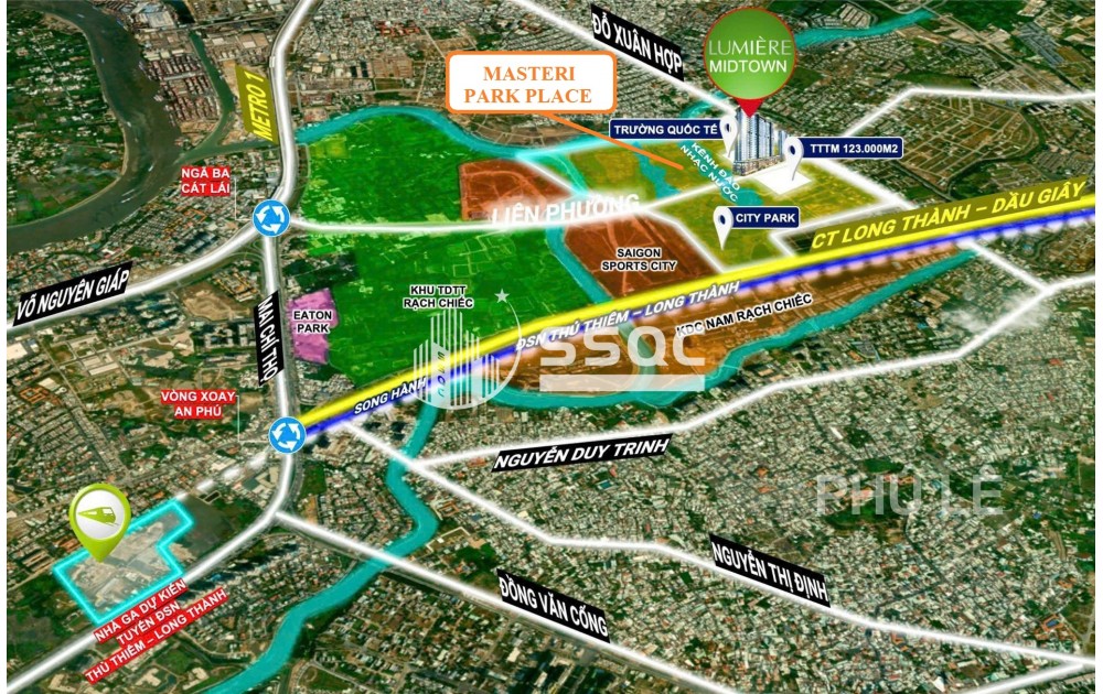 BÁN CĂN HỘ 2PN – MASTERI PARK PLACE – THE GLOBAL CITY
