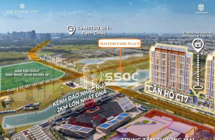 BÁN CĂN HỘ 2PN – MASTERI PARK PLACE – THE GLOBAL CITY