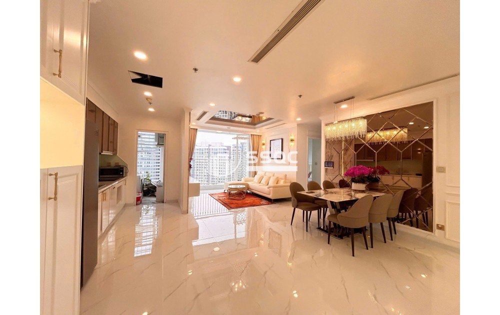 CHỈ 55 TRIỆU/THÁNG CHO THUÊ CĂN HỘ VINHOMES CENTRAL PARK 3 PHÒNG NGỦ - 109 M2, XÁCH VALI VÀO Ở NGAY
