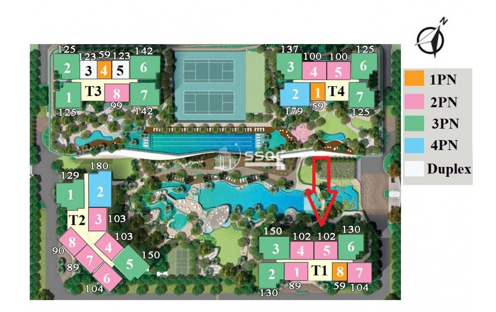 BÁN CĂN 2PN ESTELLA HEIGHTS 102M² – TÒA T1, TẦNG THẤP, FULL NỘI THẤT – GIÁ 14,7 TỶ