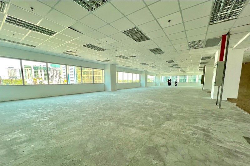 Mặt bằng sàn văn phòng vuông vức view panorama