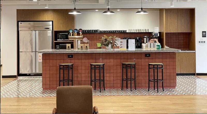 Quầy bar cafe và pantry tiện nghi cho nhân viên