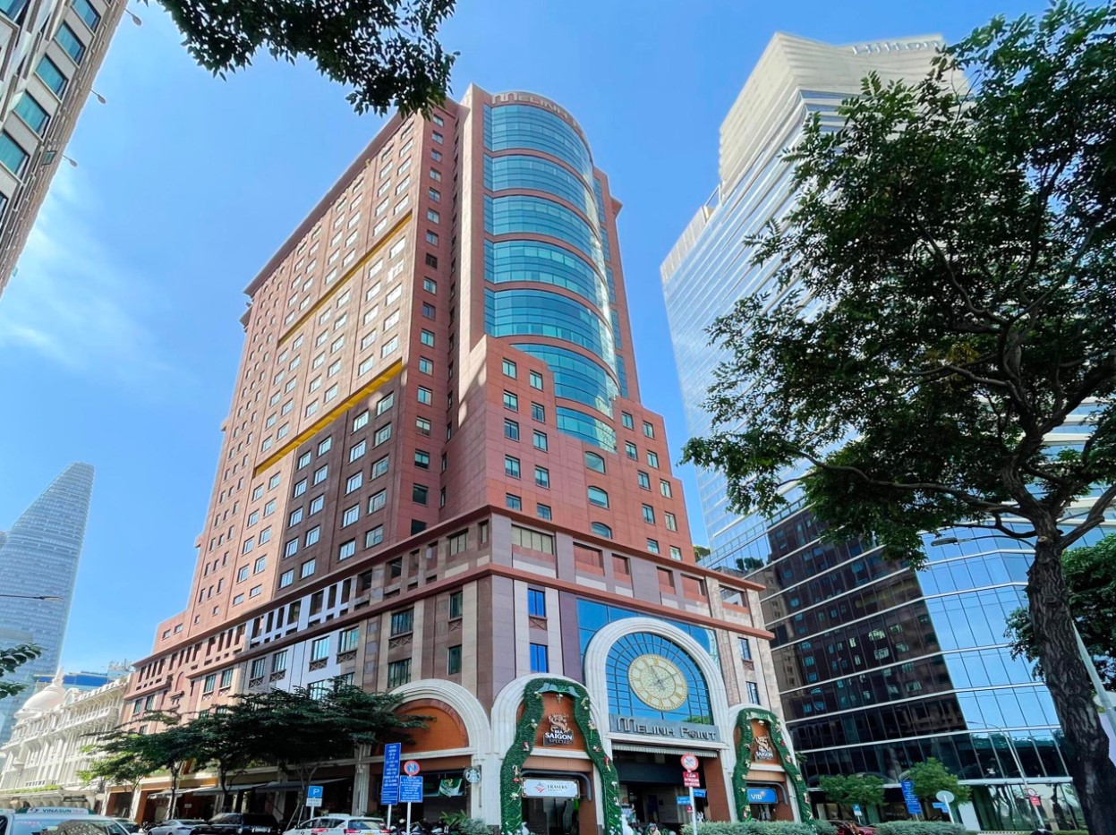 Mặt tiền tòa nhà Mê Linh Point góc Công Trường Mê Linh