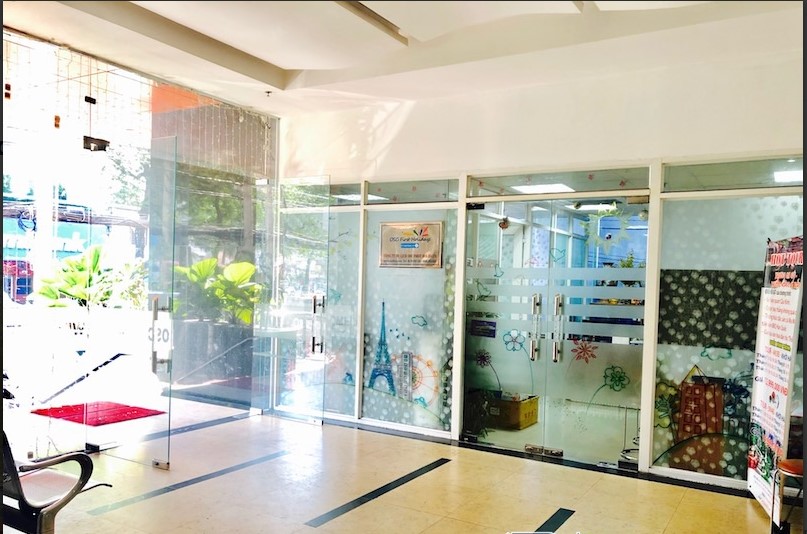 Sảnh đón khách tầng trệt tòa nhà OSC Building