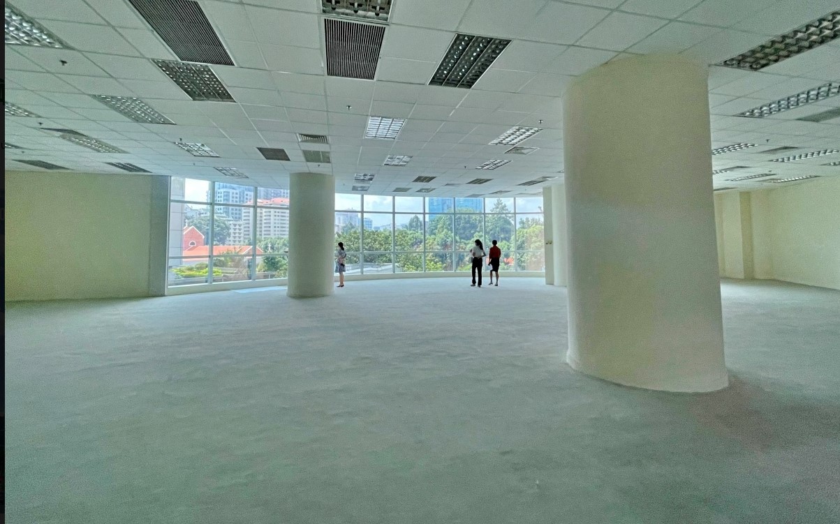 Mặt bằng sàn văn phòng thực tế view Thảo Cầm Viên tại Saigon Trade Center