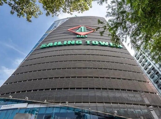 Kiến trúc mặt dựng hình cánh buồm Sailing Tower