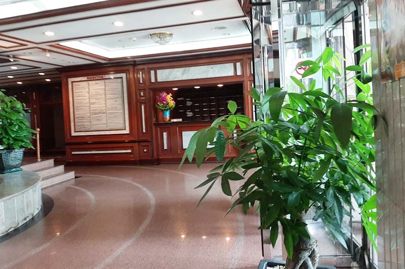 Sảnh đón khách tầng trệt tòa nhà VTP Building