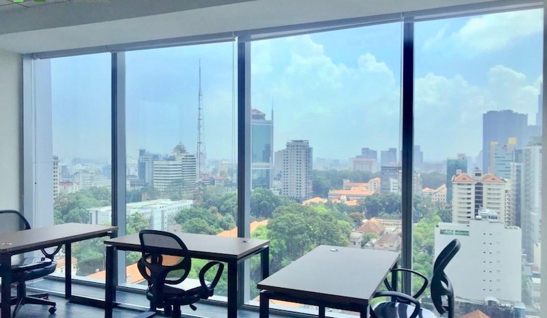 Tầm nhìn panorama ôm trọn mảng xanh công viên Chi Lăng