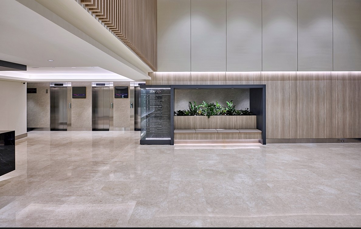 Khu Vực Quầy Lễ Tân Tầng Trệt tòa nhà Zen Plaza