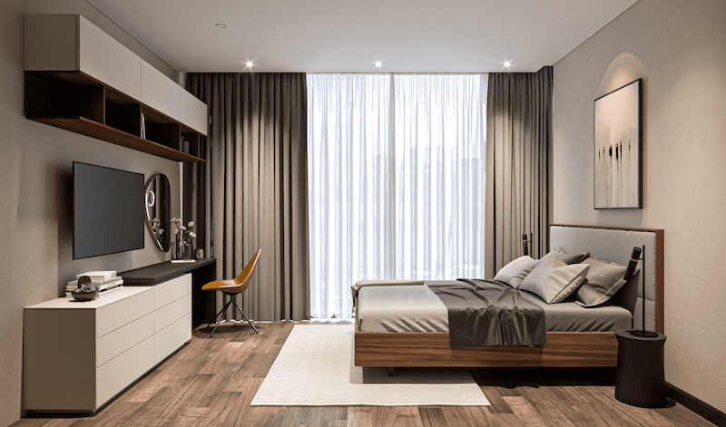 Empire City 2 phòng ngủ cho thuê cho gia đình nhỏ và chuyên gia